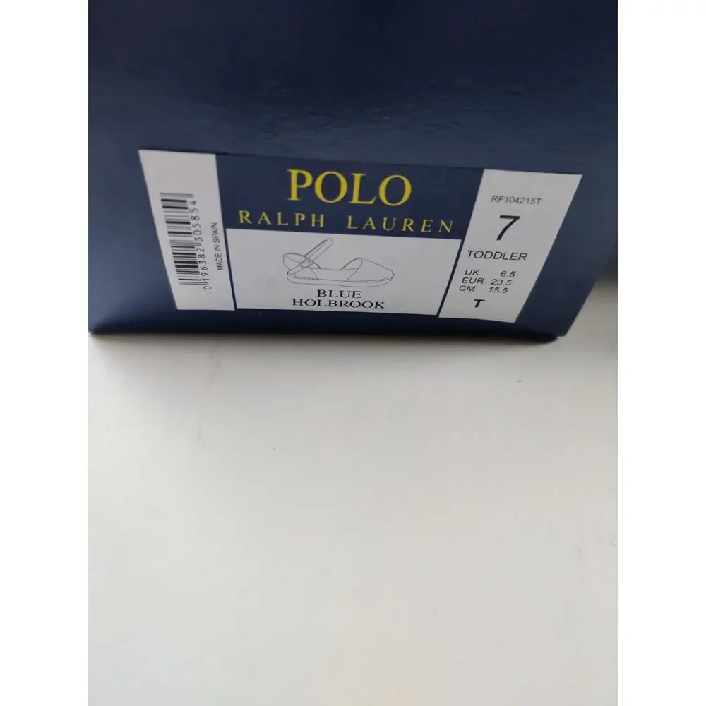 Polo Ralph Lauren Toddler Espadrille Blue Holbrook Girl's Size 7 Canvas Sandals
